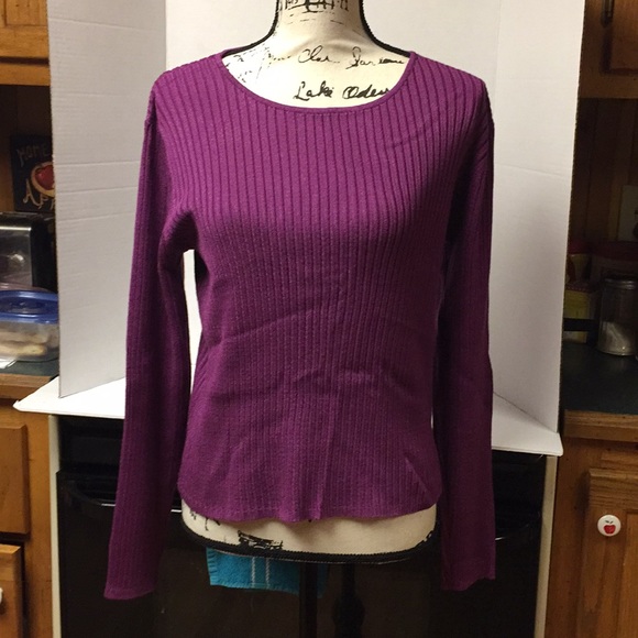 Liz Claiborne Purple Sweater 